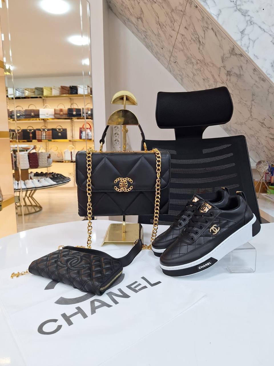Sac - Chaussures - Portefeuille Combine