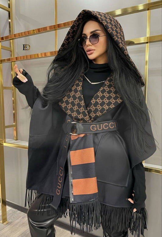 L.V. Wool Wrap Coat